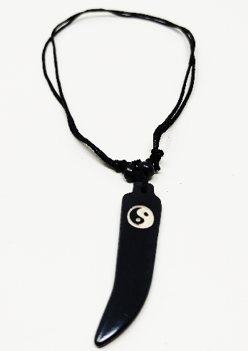 Colgante de hueso "Yin y yang" colghu58 (3 unidades)