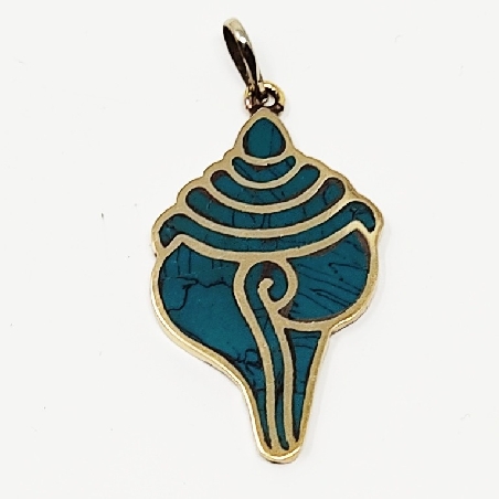 Colgmet98- Colgante caracola dextrógira