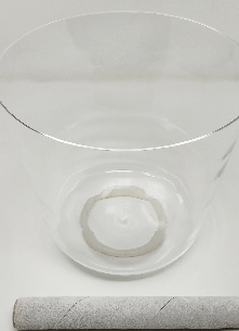 Cuenco de cuarzo cristalino 17,5 cms. 2