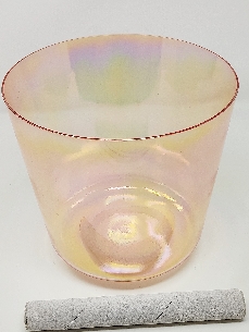 Cuenco de cuarzo alquímico Cuarzo rosa 20 cms. 2