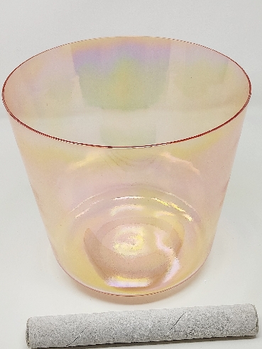 Cuenco de cuarzo alquímico Cuarzo rosa 20 cms.