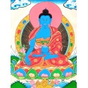 Buda de la Medicina con brocado mediano
