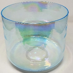 Cuenco de cuarzo alquímico Zafiro 25 cms.