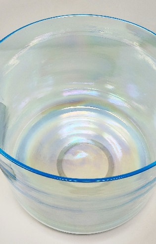 Cuenco de cuarzo alquímico Zafiro 25 cms.