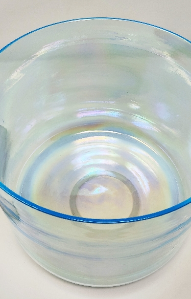 Cuenco de cuarzo alquímico Zafiro 25 cms.