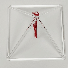 Pirámide de cuarzo 20 cms. 2
