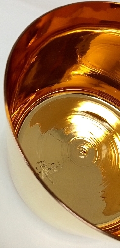 Cuenco de cuarzo con oro 24K 22,50 cms.