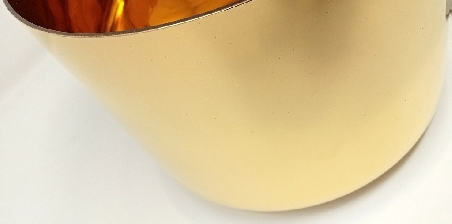 Cuenco de cuarzo con oro 24K 22,50 cms.