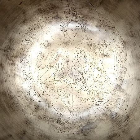 Cuenco Full moon "Tara verde" 25 cms. 1,682 kgrs