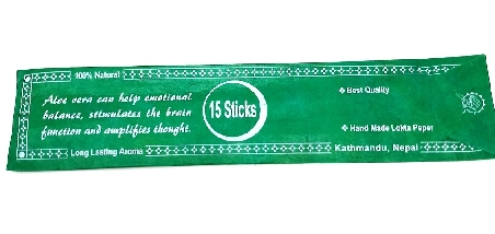 Incienso natural "Aloe vera" PACK 10