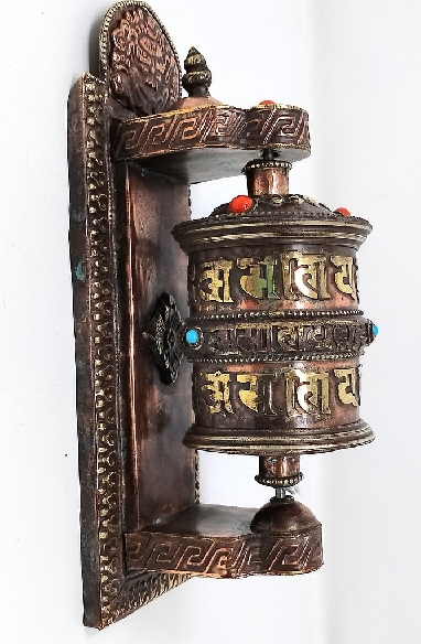 Rueda de oración de pared 20 x 6,5 cms.