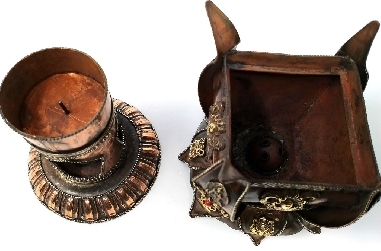 Torre incensario + rueda de oración