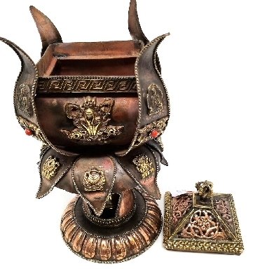 Torre incensario + rueda de oración