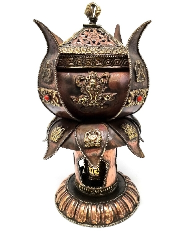 Torre incensario + rueda de oración