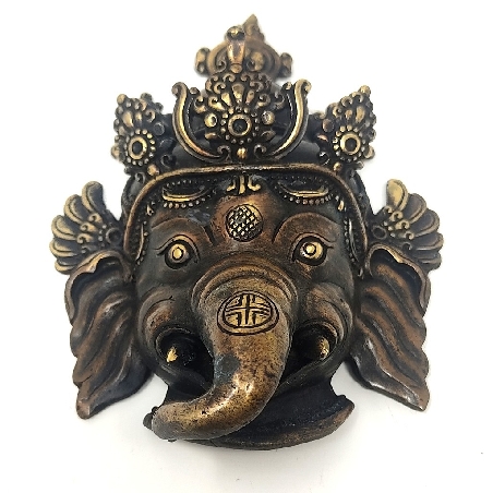 Máscara Ganesh bronce