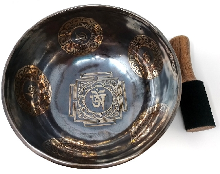 Cuenco "Om" oscuro 24-25 cms. 1600-1800 grs. Cuenco "Om" oscuro 24-25 cms. 1600-1800 grs.