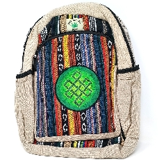 Mochila de cañamo y algodón. Parche pequeño 2