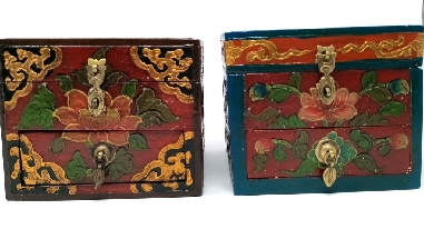 Joyero cajonera tibetano