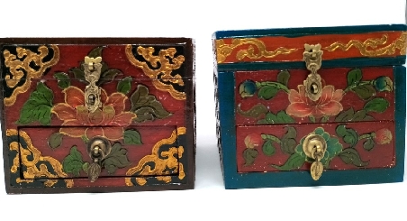 Joyero cajonera tibetano