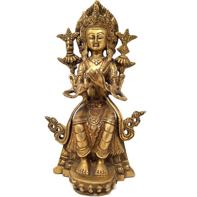 Maitreya de bronce- 23 cms.