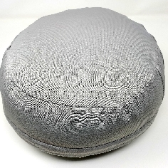 Zafu. Cáscara de espelta ecológica. Gris claro. Mediano 2