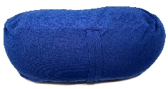 Zafu cáscara espelta ecológica. Azul. Media luna 2
