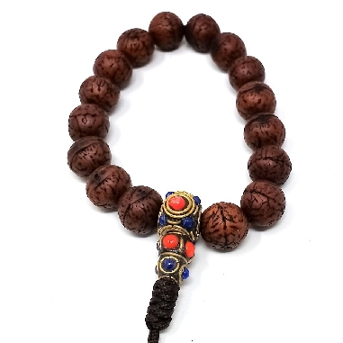 Pulsera de semilla de  Bodi con pedrería