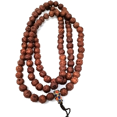 Mala de semilla de Bodi nepalí con pedrería