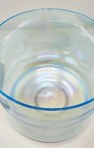 Cuenco de cuarzo alquímico Zafiro 20 cms. 2