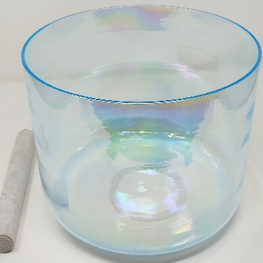 Cuenco de cuarzo alquímico Zafiro 20 cms.