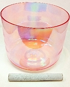 Cuenco de cuarzo alquímico Cuarzo Rosa 25 cms.