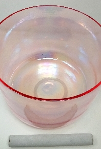 Cuenco de cuarzo alquímico Cuarzo Rosa 25 cms. 2