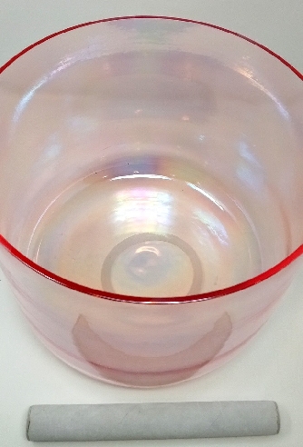 Cuenco de cuarzo alquímico Cuarzo Rosa 25 cms.