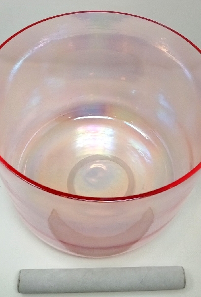 Cuenco de cuarzo alquímico Cuarzo Rosa 25 cms.