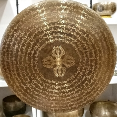 Gong Tam Tam 40 cms. "Doble dorje- Om mane"