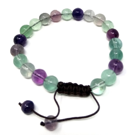 Pulsera de fluorita 6 mms.