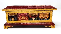 Incensario de madera pintado pequeño