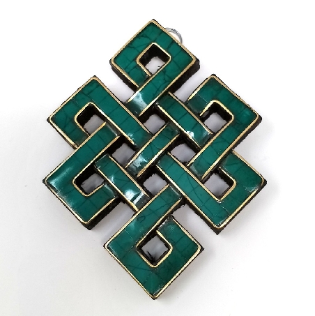 Nudo infinito pedrería 10 cms.