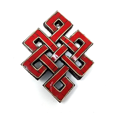 Nudo infinito pedrería 10 cms.