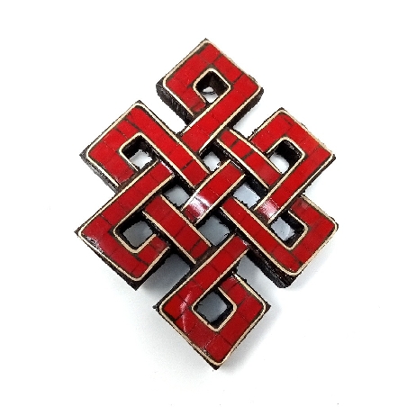 Nudo infinito pedrería 10 cms.