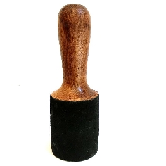 Baqueta piel grande 6 cms.