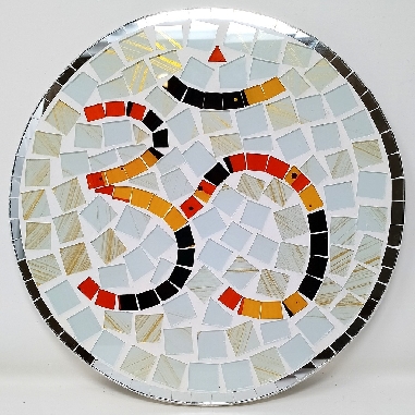 Símbolo "Om" redondo con cristales 25 cms.