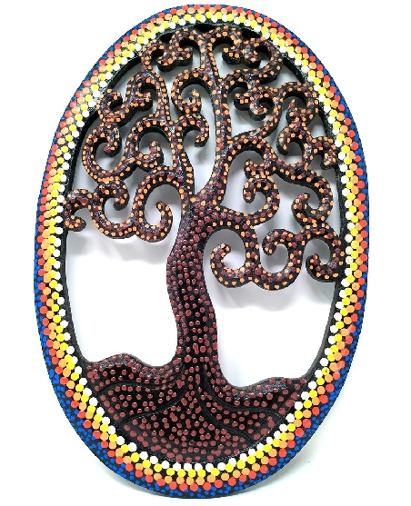 Árbol de la vida ovalado