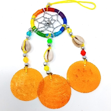 Atrapasueños pequeños colores Apas39 5 x 12 cms.