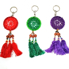 Atrapasueños llavero macramé  Apas43  5 x 13 cms.