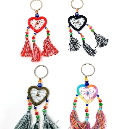 Atrapasueños llavero corazón Apas44  4 x 8 cms.