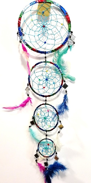 Atrapasueños set4 colores Apas48 17 x 60 cms.