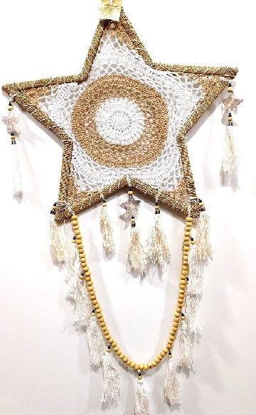 Atrapasueños estrella Apas57  46 x 85 cms.