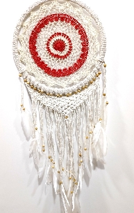 Atrapasueños Mandala macramé Apas59 33 x 80 cms.