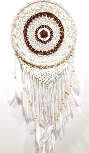 Atrapasueños Mandala macramé Apas59 33 x 80 cms.